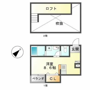 ココスティーレ(coco stile)【1階】の間取り