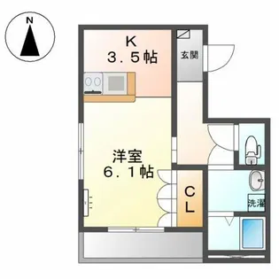 グランドール Ⅲ【2階】の間取り