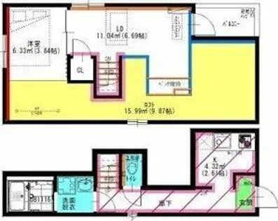 RadIAnce名城公園 S棟【2階】の間取り