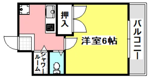 ナンノ第12号館【206号室】の間取り