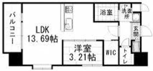 ハイネス徳力【2階】の間取り