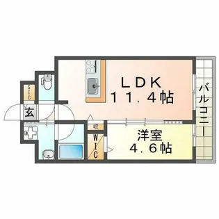 グランアーブル西宮【302号室】の間取り