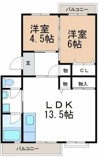 メゾン酒井A【201号室】の間取り