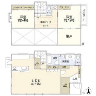 愛知県名古屋市千種区池上町2丁目【一戸建】の間取り