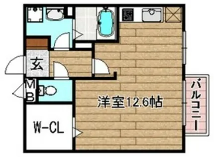 マレットフィールドA棟【201号室】の間取り