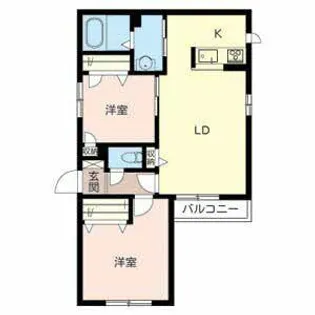 メゾン中野【0201号室】の間取り