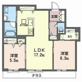 ShaMaison eclat【1階】の間取り