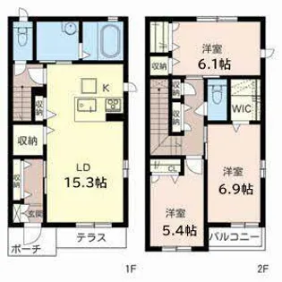 ルミエール【0102号室】の間取り