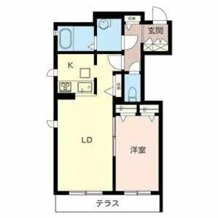 ベル フルール【0102号室】の間取り