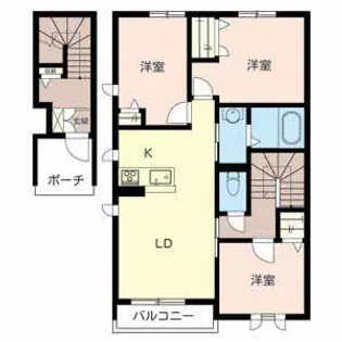 シャーメゾン・リラフォート【0201号室】の間取り