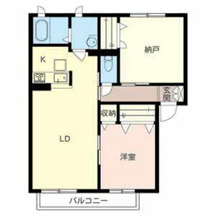 シャーメゾン明徳2番館【0201号室】の間取り