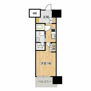 ザ・パークハビオ都島フロント【9階】の間取り