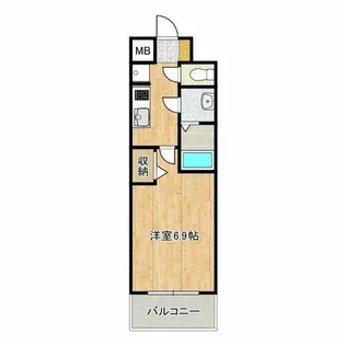 プレサンス大阪都島エレナード【5階】の間取り