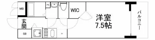 スワンズシティ心斎橋ルーノ【3階】の間取り