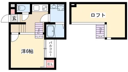 Creo高畑弐番館【1階】の間取り