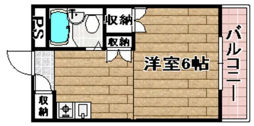 パークサイドマンション【311号室】の間取り