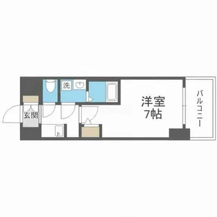 S-RESIDENCE難波大国町Uno【10階】の間取り