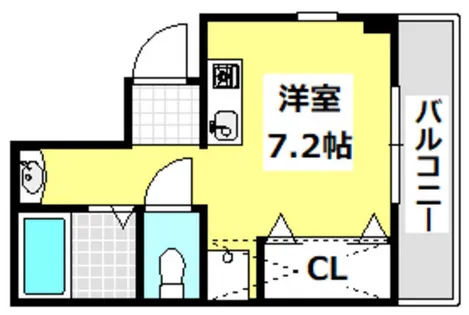 フェリスタ正雀【3階】の間取り