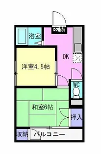 明和荘2【205号室】の間取り