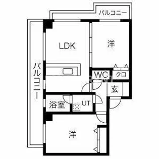 リーベ高宮3丁目【4階】の間取り