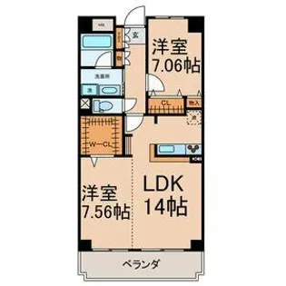 Primavera【403号室】の間取り