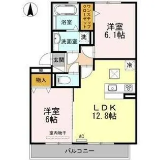 ペルテ飛鳥 B棟【2階】の間取り