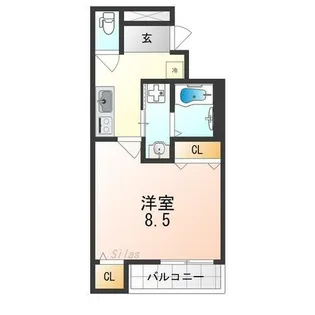 大阪府泉大津市東豊中町3丁目【アパート】の間取り