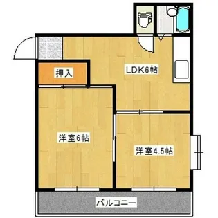 ハイツT5【206号室】の間取り