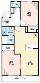 緑ヶ丘マンション【4階】の間取り