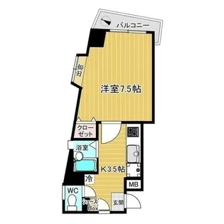 ファースト天神【405号室】の間取り