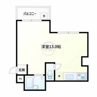ヴォンジョルノ難波【3階】の間取り