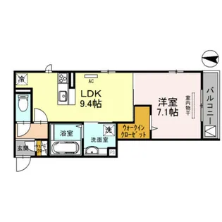 ラ・セゾン嵐山【2階】の間取り