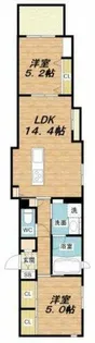 シャーメゾンKH中央区玉造【2階】の間取り
