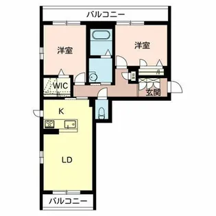 ウエスト ヴィレッジIX【A205号室】の間取り