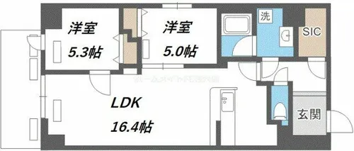 プレサンスNEO新深江リュミエル【10階】の間取り