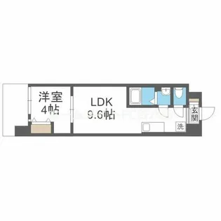 AND TERRACE文の里(アンドテラス文の里)【2階】の間取り