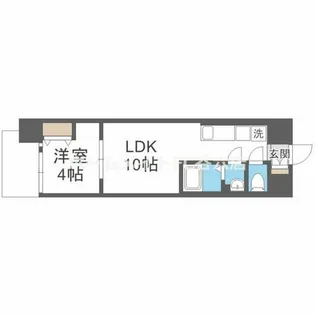 AND TERRACE 文の里【5階】の間取り