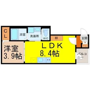 サニーガーデン黄金【1階】の間取り