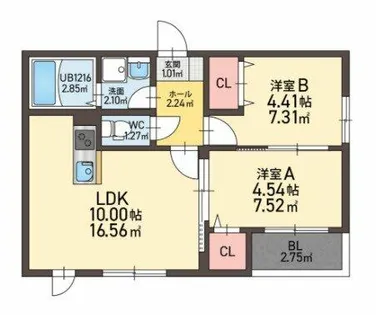 レガリア西町【1階】の間取り