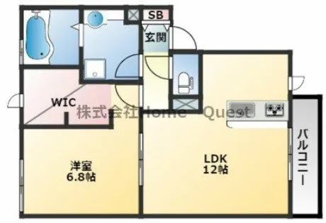 Toile blanche【2階】の間取り