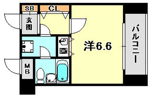 朝日プラザツインテージ神戸EAST【4階】の間取り