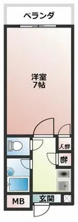 サウスビュウハイツ【305号室】の間取り
