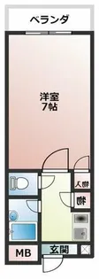 サウスビュウハイツ【305号室】の間取り