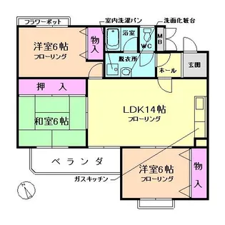 箕面リビエールハイツ1st【2階】の間取り