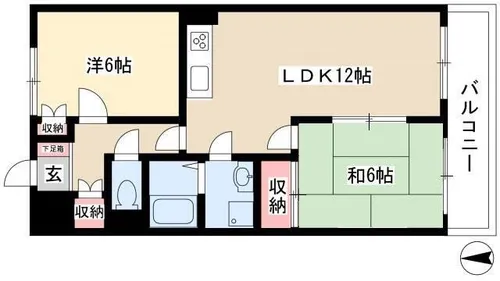 プレステイジ清水【202号室】の間取り