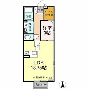 ポラリス B【1階】の間取り