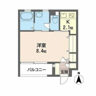 CUBE【0208号室】の間取り