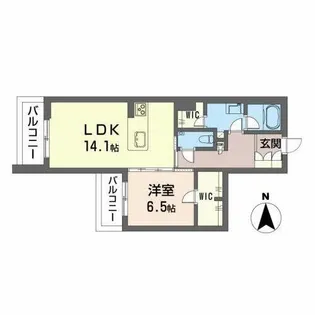 シャーメゾン アヴニール【0202号室】の間取り