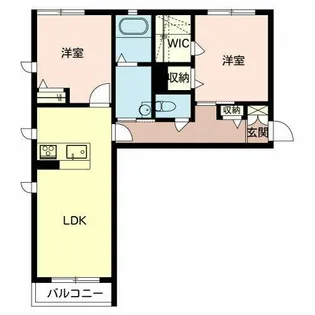 シャーメゾン・ラヴィベール【0205号室】の間取り