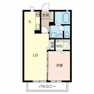 クラヴィエ・コート【0203号室】の間取り